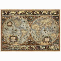 Puzzle - EDUCA - Orbis Terrarum - 1000 pieces - Theme Voyage et cartes
