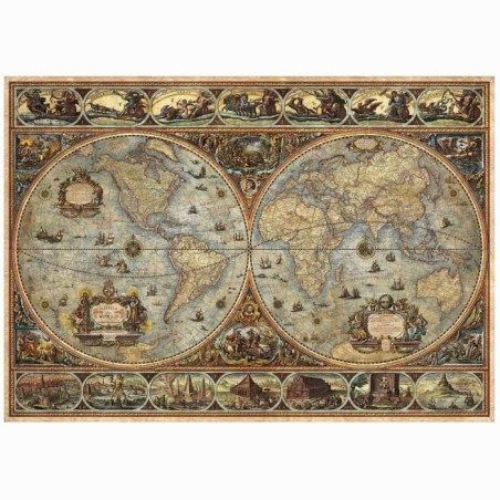 Puzzle - EDUCA - Orbis Terrarum - 1000 pieces - Theme Voyage et cartes - Mixte