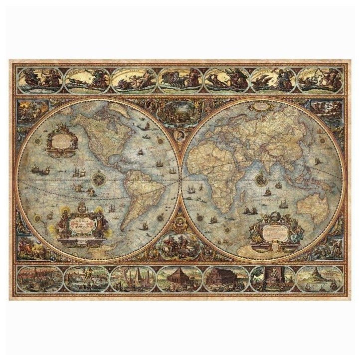 Puzzle - EDUCA - Orbis Terrarum - 1000 pieces - Theme Voyage et cartes - Mixte