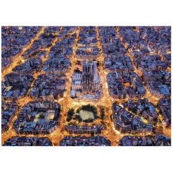 Puzzle - EDUCA - Barcelona - 1500 pieces - Theme Architecture - Dimens