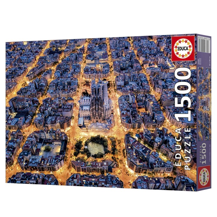 Puzzle - EDUCA - Barcelona - 1500 pieces - Theme Architecture - Dimensions 85x60 cm Puzzle - EDUCA - Barcelona - 1500 pieces - Theme Architecture - Dimensions 85x60 cm