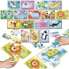 Puzzle - EDUCA - Battle Jr Animals - 16 puzzles - 9 pieces par puzzle