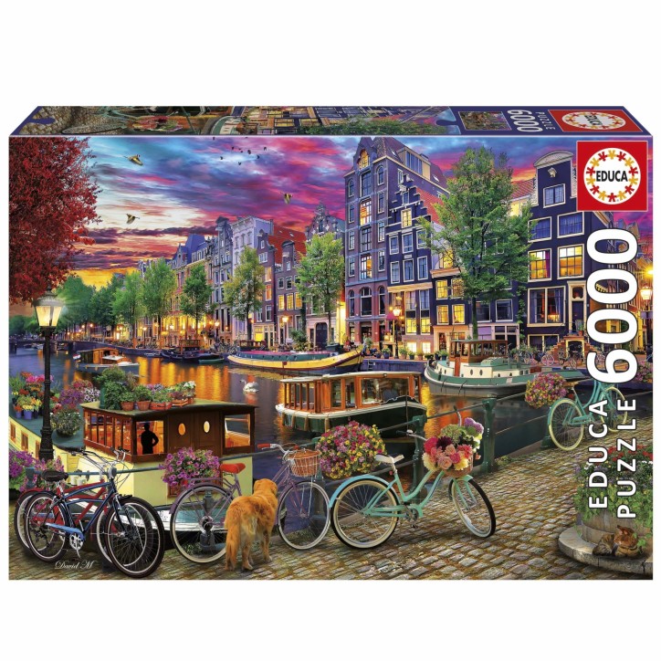 Puzzle - EDUCA - Vélos a Amsterdam - 6000 pieces - 156 x 107 cm - a partir de 15 ans Puzzle - EDUCA - Vélos a Amsterdam - 6000 pieces - 156 x 107 cm - a partir de 15 ans