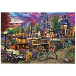 Puzzle - EDUCA - Vélos a Amsterdam - 6000 pieces - 156 x 107 cm - a p