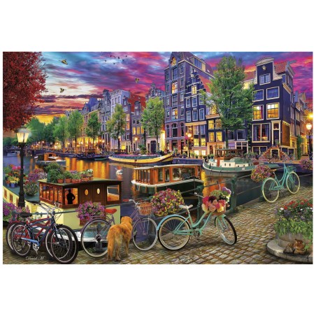 Puzzle - EDUCA - Vélos a Amsterdam - 6000 pieces - 156 x 107 cm - a partir de 15 ans