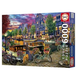Puzzle - EDUCA - Vélos a Amsterdam - 6000 pieces - 156 x 107 cm - a p