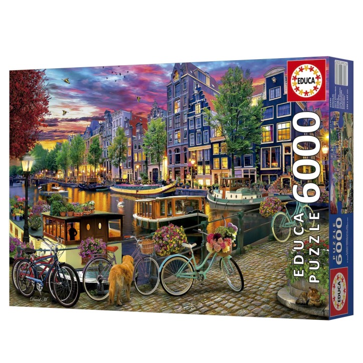 Puzzle - EDUCA - Vélos a Amsterdam - 6000 pieces - 156 x 107 cm - a partir de 15 ans Puzzle - EDUCA - Vélos a Amsterdam - 6000 pieces - 156 x 107 cm - a partir de 15 ans