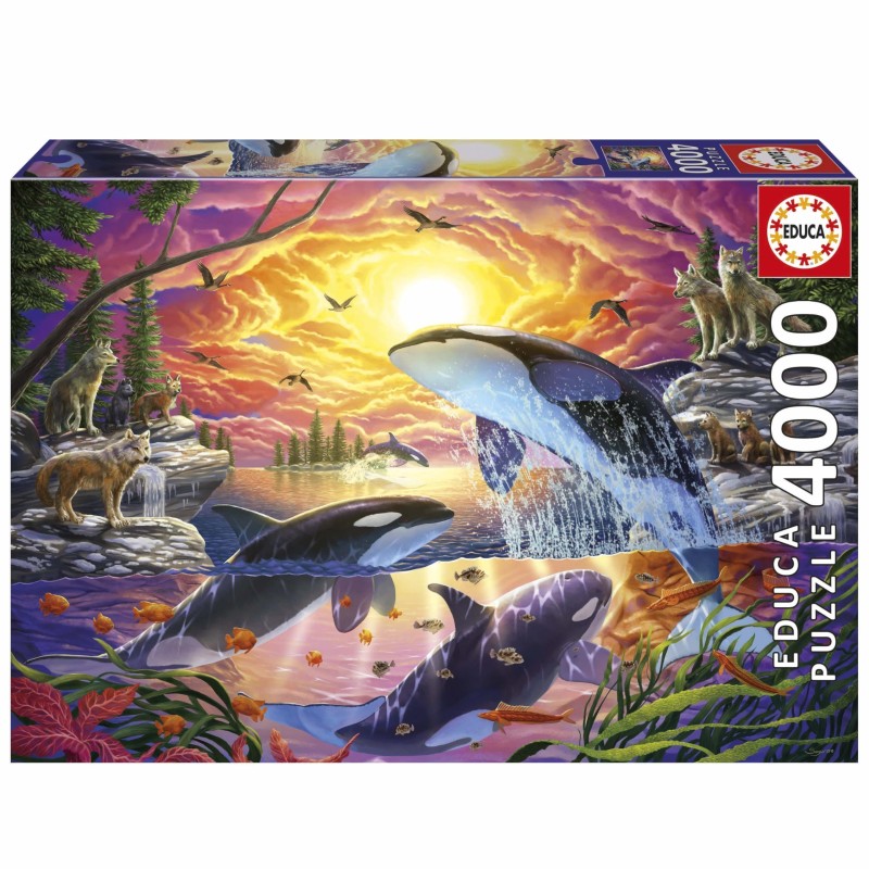 Puzzle - EDUCA - Orques et Loups - 4000 pieces - 136 x 96 cm - Pour ad Puzzle - EDUCA - Orques et Loups - 4000 pieces - 136 x 96 cm - Pour ad