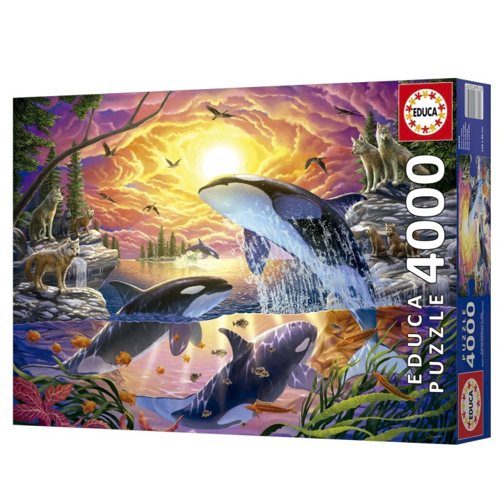 Puzzle - EDUCA - Orques et Loups - 4000 pieces - 136 x 96 cm - Pour adultes a partir de 15 ans Puzzle - EDUCA - Orques et Loups - 4000 pieces - 136 x 96 cm - Pour adultes a partir de 15 ans