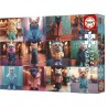 Puzzle - EDUCA - Animaux a la Mode - 200 pieces - Activité ludique -