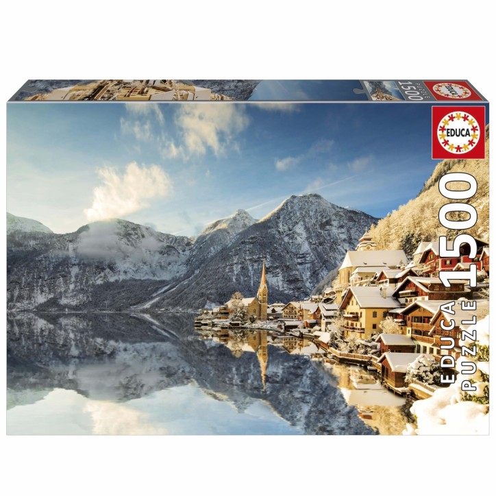 Puzzle - EDUCA - Hallstatt Hiver - 1500 pieces - Paysage - 85 x 60 cm - Adulte