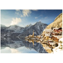Puzzle - EDUCA - Hallstatt Hiver - 1500 pieces - Paysage - 85 x 60 cm