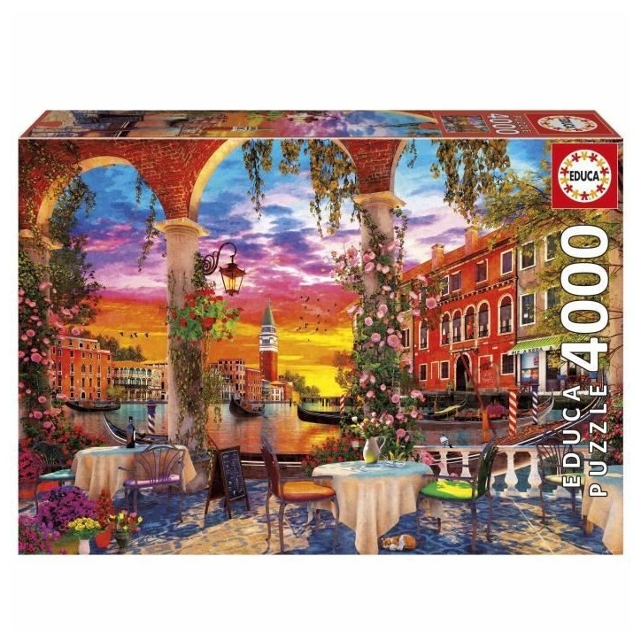 Puzzle - EDUCA - Venise - 4000 pieces - Theme Architecture - Dimensions 136x96 cm