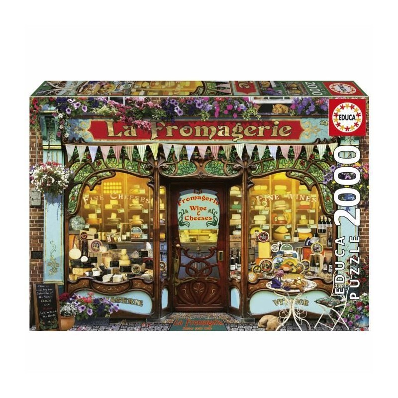 Puzzle - EDUCA - La boutique de fromages fins - 2000 pieces - 96x68 cm Puzzle - EDUCA - La boutique de fromages fins - 2000 pieces - 96x68 cm