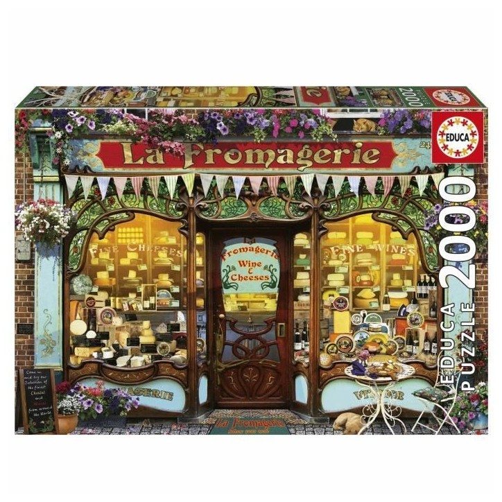 Puzzle - EDUCA - La boutique de fromages fins - 2000 pieces - 96x68 cm - a partir de 15 ans Puzzle - EDUCA - La boutique de fromages fins - 2000 pieces - 96x68 cm - a partir de 15 ans