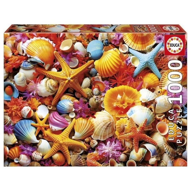 Puzzle - EDUCA - Collage de Coquillages - 1000 pieces - 68x48 cm - a partir de 12 ans Puzzle - EDUCA - Collage de Coquillages - 1000 pieces - 68x48 cm - a partir de 12 ans