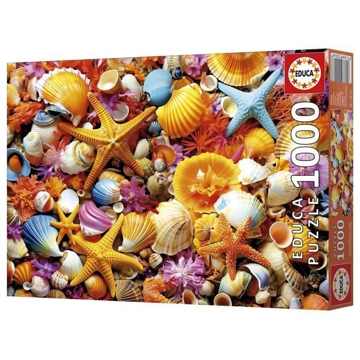 Puzzle - EDUCA - Collage de Coquillages - 1000 pieces - 68x48 cm - a partir de 12 ans Puzzle - EDUCA - Collage de Coquillages - 1000 pieces - 68x48 cm - a partir de 12 ans