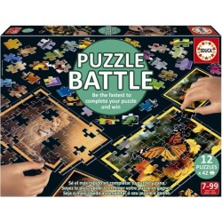 Puzzle - EDUCA - Battle Jr Natura - 12 puzzles - 42 pieces - Theme nat