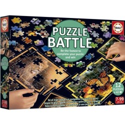 Puzzle - EDUCA - Battle Jr Natura - 12 puzzles - 42 pieces - Theme nat