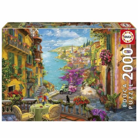 Puzzle - EDUCA - Café Espagnol - 2000 pieces - 96x68 cm - Theme Voyag
