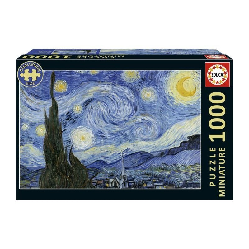 Puzzle - EDUCA - Nuit Étoilée Miniature - 1000 pieces - 62,5 x 30 cm Puzzle - EDUCA - Nuit Étoilée Miniature - 1000 pieces - 62,5 x 30 cm