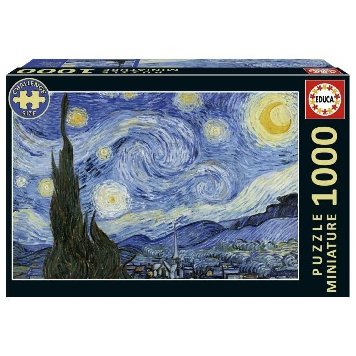 Puzzle - EDUCA - Nuit Étoilée Miniature - 1000 pieces - 62,5 x 30 cm - a partir de 12 ans Puzzle - EDUCA - Nuit Étoilée Miniature - 1000 pieces - 62,5 x 30 cm - a partir de 12 ans