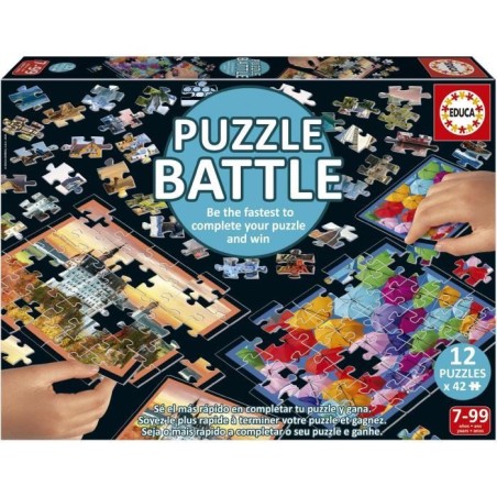Puzzle - EDUCA - Battle Travel - 12 puzzles - 42 pieces - Theme Voyage