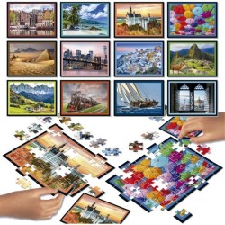 Puzzle - EDUCA - Battle Travel - 12 puzzles - 42 pieces - Theme Voyage