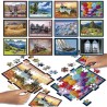 Puzzle - EDUCA - Battle Travel - 12 puzzles - 42 pieces - Theme Voyage