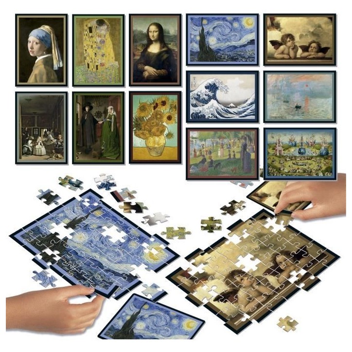 Puzzle - EDUCA - Battle Art - 12 puzzles - 42 pieces - Pour enfants a partir de 7 ans Puzzle - EDUCA - Battle Art - 12 puzzles - 42 pieces - Pour enfants a partir de 7 ans