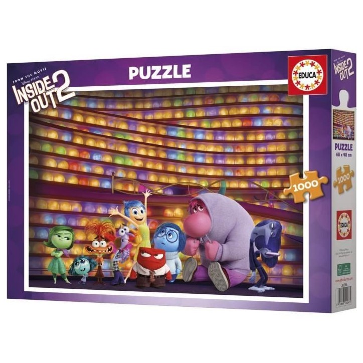 Puzzle - EDUCA - Inside Out 2 - 1000 pieces Puzzle - EDUCA - Inside Out 2 - 1000 pieces