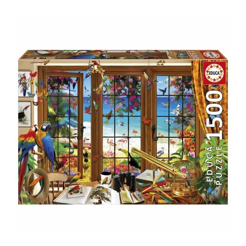 Puzzle - EDUCA - Fenetre de l'Observateur d'Oiseaux - 1500 pieces - 85 Puzzle - EDUCA - Fenetre de l'Observateur d'Oiseaux - 1500 pieces - 85