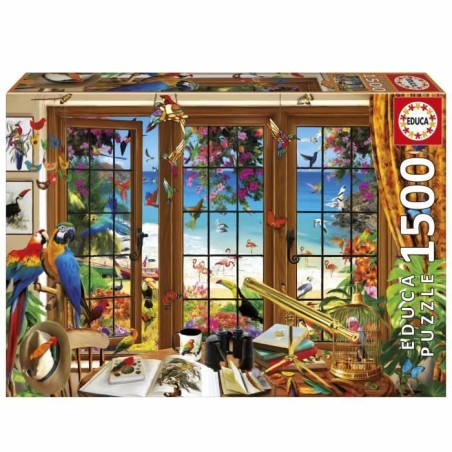Puzzle - EDUCA - Fenetre de l'Observateur d'Oiseaux - 1500 pieces - 85