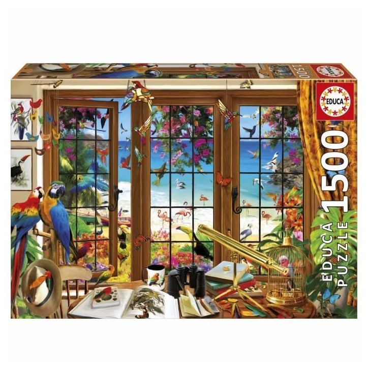 Puzzle - EDUCA - Fenetre de l'Observateur d'Oiseaux - 1500 pieces - 85 x 60 cm - Pour adultes Puzzle - EDUCA - Fenetre de l'Observateur d'Oiseaux - 1500 pieces - 85 x 60 cm - Pour adultes