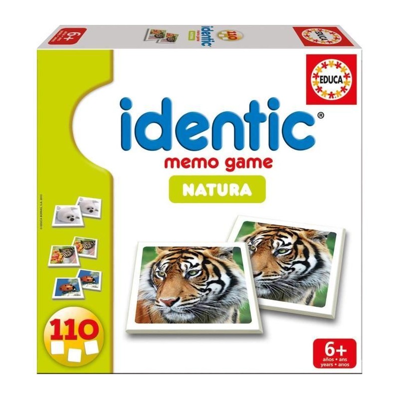 Jeu de mémoire - EDUCA - Identic Natura Jeu de mémoire - EDUCA - Identic Natura