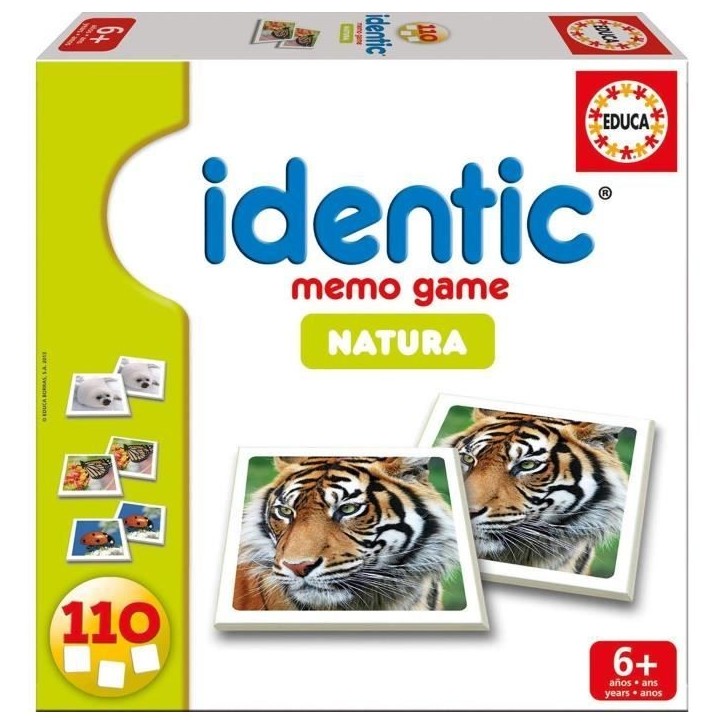 Jeu de mémoire - EDUCA - Identic Natura