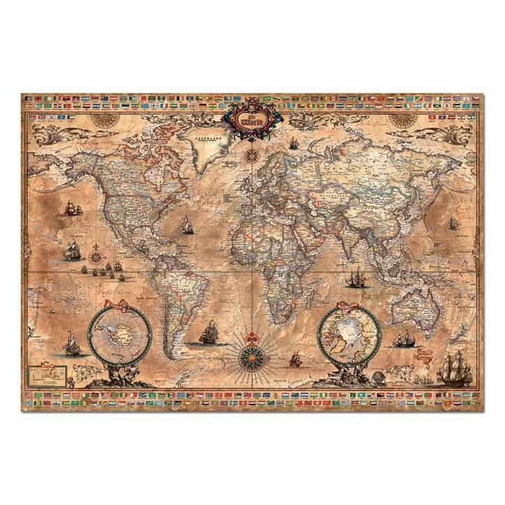 Puzzle - EDUCA - Mappe monde - 1000 pieces - Adulte - Voyage et cartes Puzzle - EDUCA - Mappe monde - 1000 pieces - Adulte - Voyage et cartes