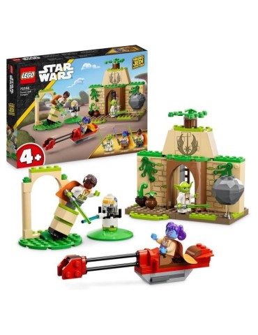 LEGO Star Wars 75358 Le Temple Jedi de Tenoo, Jouet avec Figurine de Droide et Maître Yoga