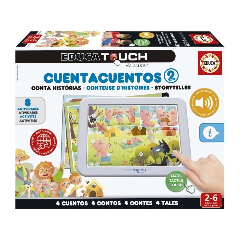 Jeu éducatif - EDUCA - Touch Junior - Conteuse d'Histoires 2 - 4 hist Jeu éducatif - EDUCA - Touch Junior - Conteuse d'Histoires 2 - 4 hist