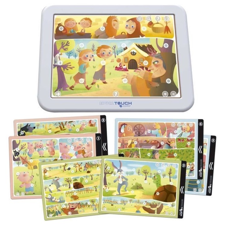Jeu éducatif - EDUCA - Touch Junior - Conteuse d'Histoires 2 - 4 histoires - 8 activités éducatives Jeu éducatif - EDUCA - Touch Junior - Conteuse d'Histoires 2 - 4 histoires - 8 activités éducatives