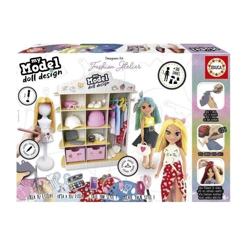 Jeu de mode - EDUCA - My Model - Doll Design - Fashion Atelier Jeu de mode - EDUCA - My Model - Doll Design - Fashion Atelier