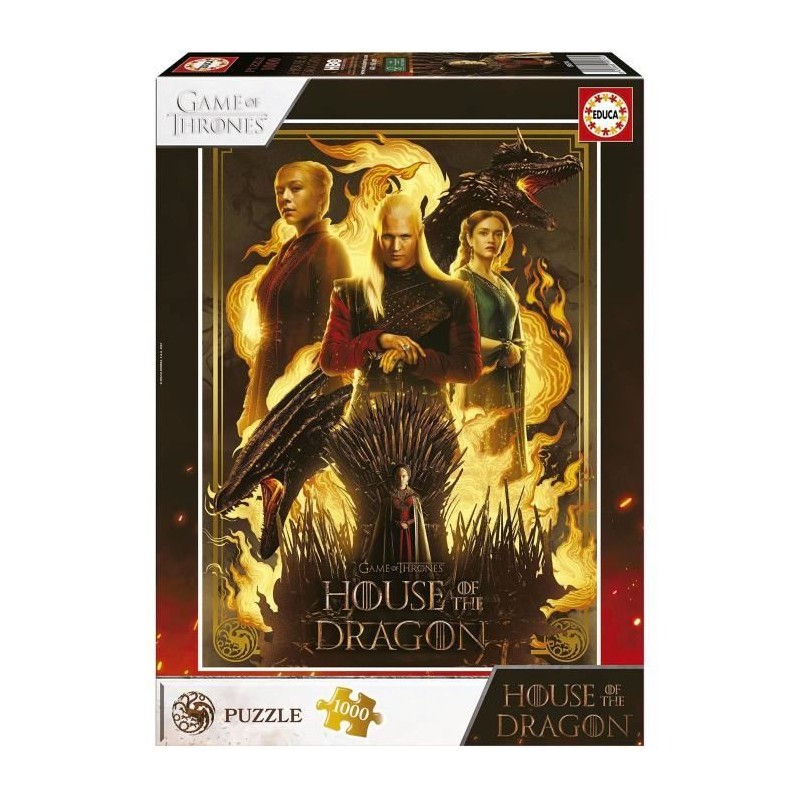 Puzzle - EDUCA - House Of The Dragon - 1000 pieces