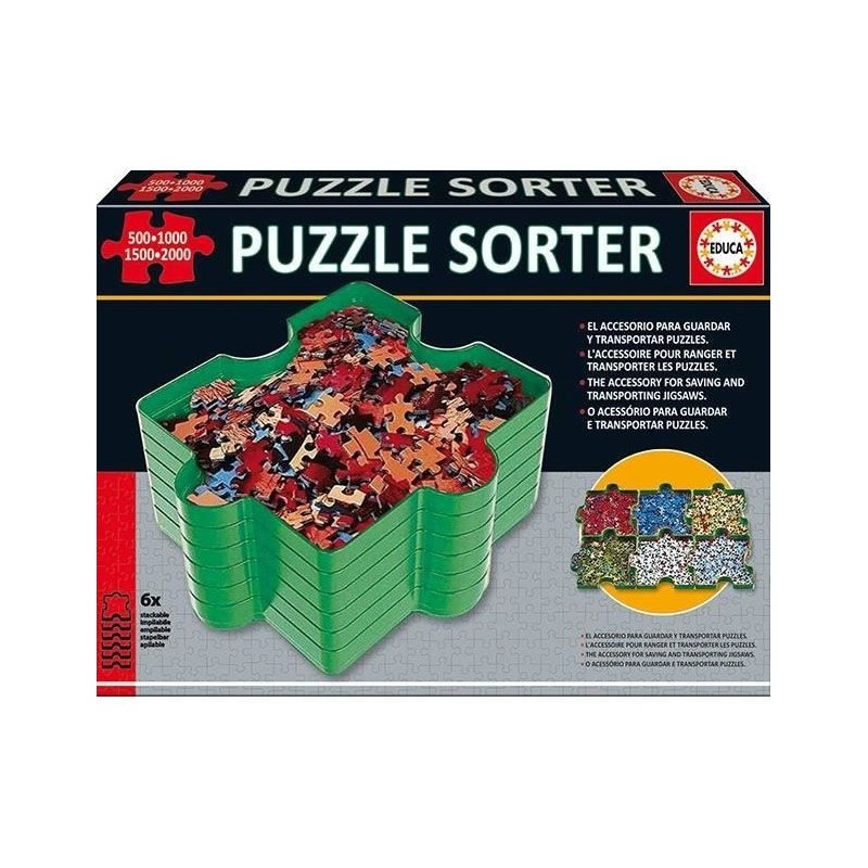 Séparateur De Pieces - EDUCA - 6 plateaux empilables et totalement em Séparateur De Pieces - EDUCA - 6 plateaux empilables et totalement em