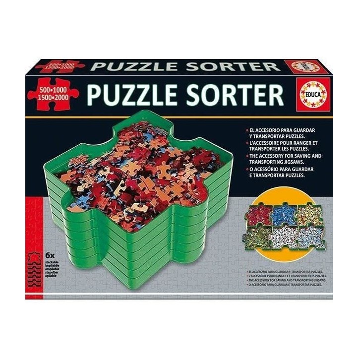 Séparateur De Pieces - EDUCA - 6 plateaux empilables et totalement emboîtables