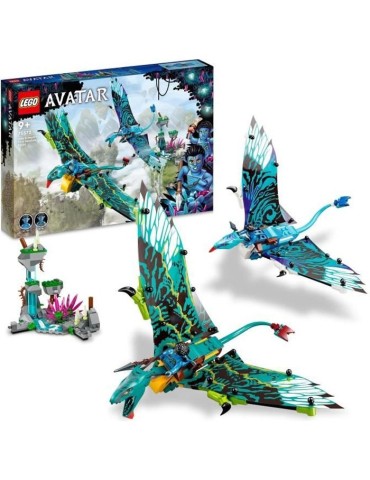 LEGO Avatar 75572 Le Premier Vol en Banshee de Jake & Neytiri, Jouet Pandora, avec Animaux