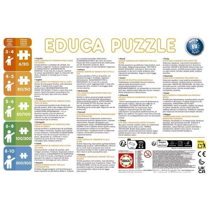 Puzzle - EDUCA - Petit Ours Brun : Ensemble de 2 puzzles de 48 pieces pour enfants des 4 ans Puzzle - EDUCA - Petit Ours Brun : Ensemble de 2 puzzles de 48 pieces pour enfants des 4 ans