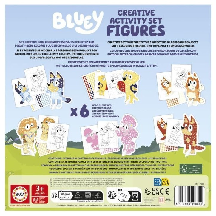 Set créatif - EDUCA - Bluey Creative Activity Set – 3D Set créatif - EDUCA - Bluey Creative Activity Set – 3D