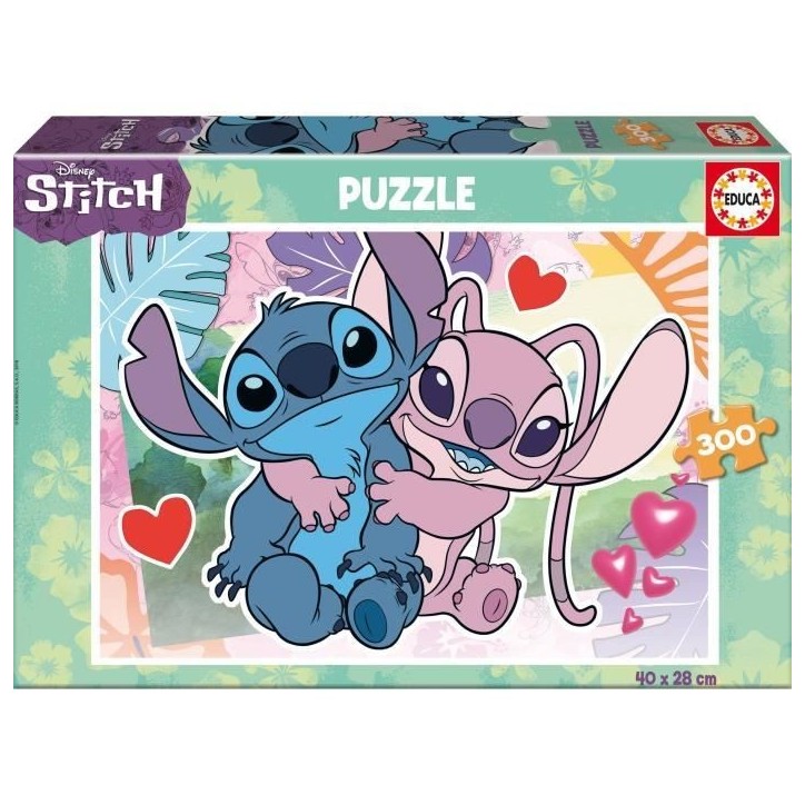 Puzzle de 300 pieces Stitch, 40 x 28 cm, Recommandé de 6 Ans, Disney, 19964, Educa Puzzle de 300 pieces Stitch, 40 x 28 cm, Recommandé de 6 Ans, Disney, 19964, Educa