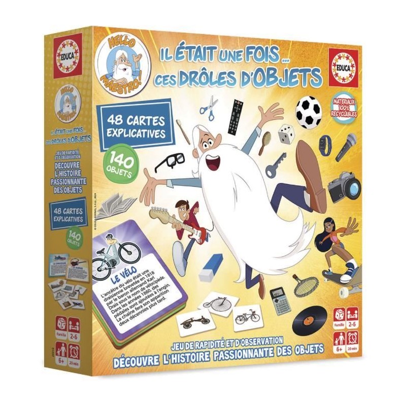 Jeu de rapidité - EDUCA - Il Était Une Fois... Ces Drôles d'Objets Jeu de rapidité - EDUCA - Il Était Une Fois... Ces Drôles d'Objets