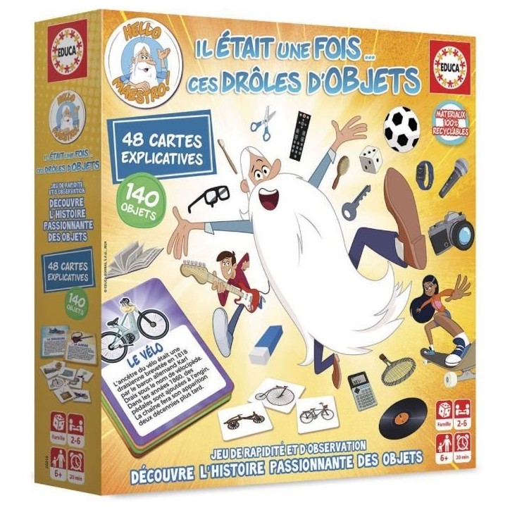Jeu de rapidité - EDUCA - Il Était Une Fois... Ces Drôles d'Objets - Observation et découverte historique des 6 ans Jeu de rapidité - EDUCA - Il Était Une Fois... Ces Drôles d'Objets - Observation et découverte historique des 6 ans